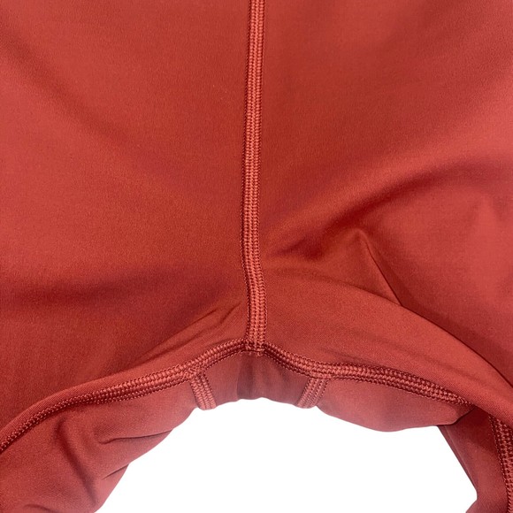 ATHLETA Ultimate Colorblock 7/8 Tight Legging Red Orange Perforated Size Small - Picture 8 of 10